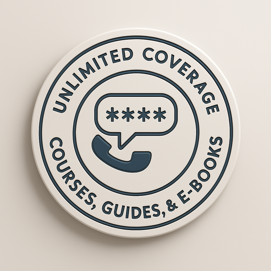 Unlimited Coverage Courses, Guides, & E-Books