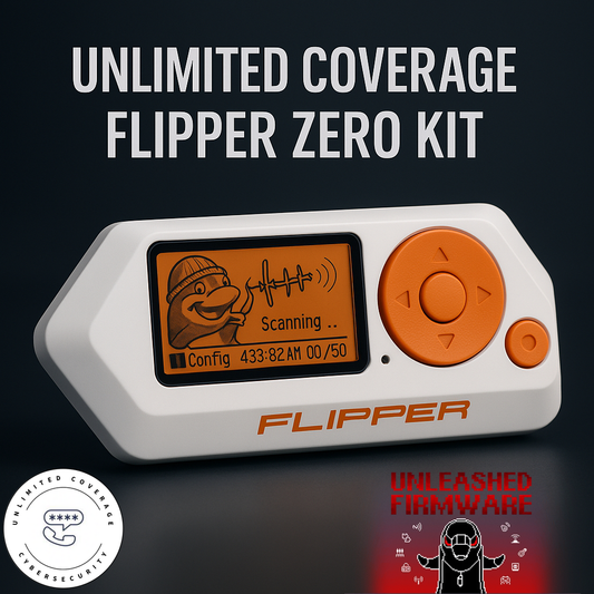 Flipper Zero X Unlimited Coverage Starter Kit – Modified with Custom Firmware