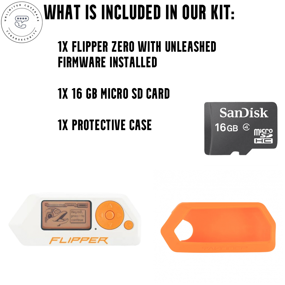 Flipper Zero X Unlimited Coverage Starter Kit – Modified with Custom Firmware