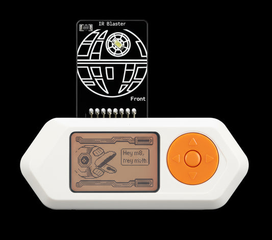 IR Blaster with Death Star design on a white background