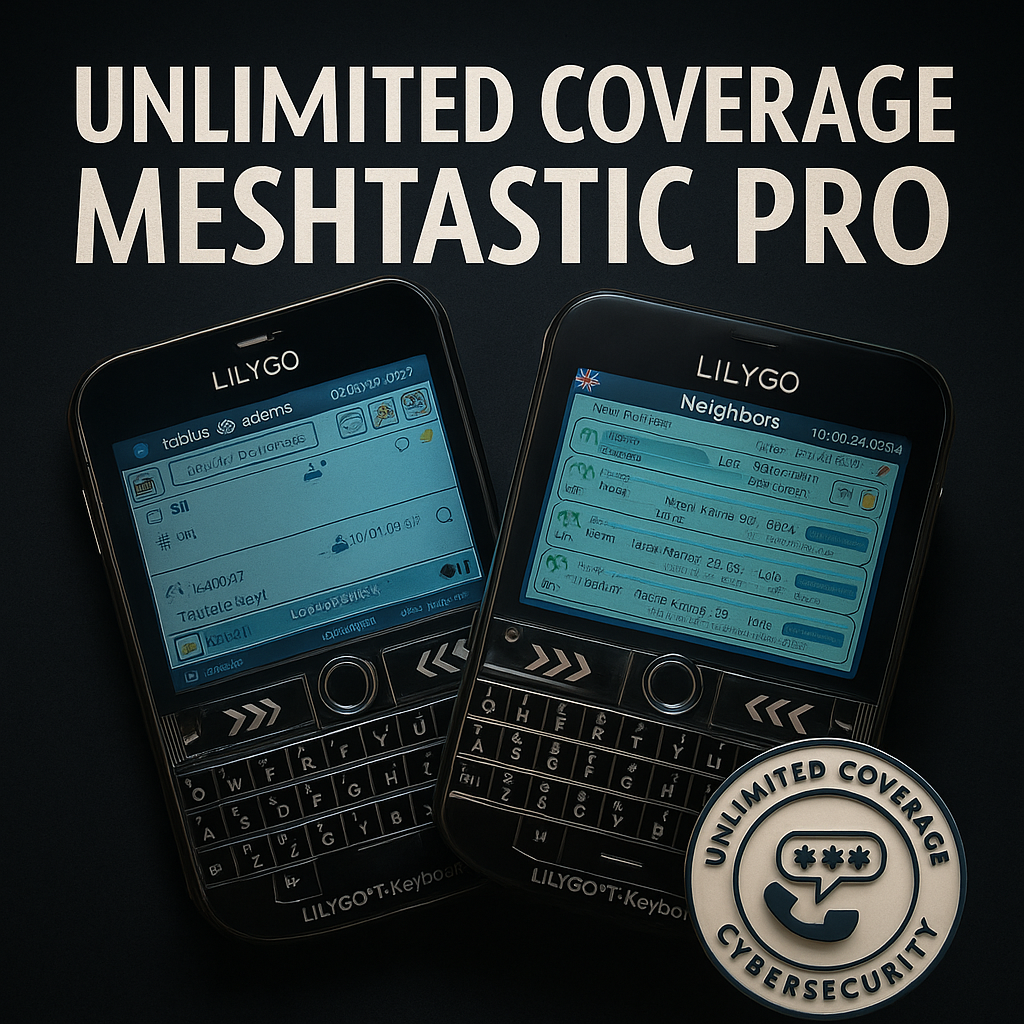 Meshtastic T-Deck LoRa Bundle - Encrypted Communication, Free Messages, New UI
