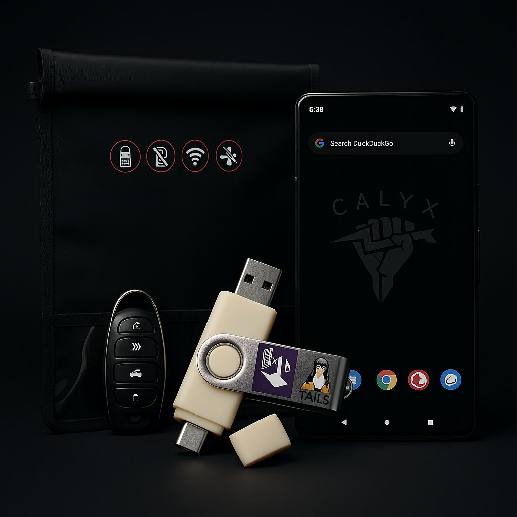 UC Privacy Kit: Pixel 7 with GrapheneOS + GhostUSB Tails + Faraday Bag | Secure Phone Bundle