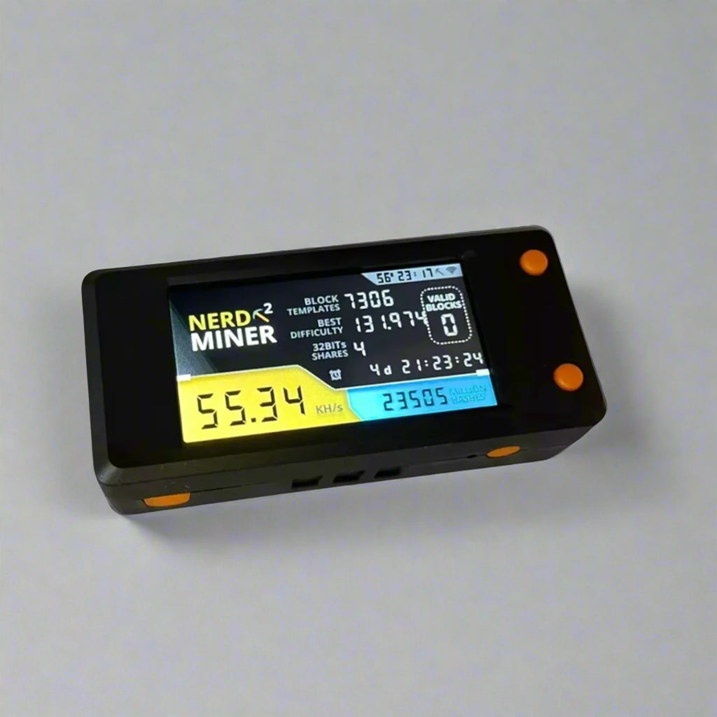 Unlimited Coverage NerdMiner – ESP32-S3 Crypto Miner with NerdMiner Firmware | DIY WiFi Bitcoin Ticker